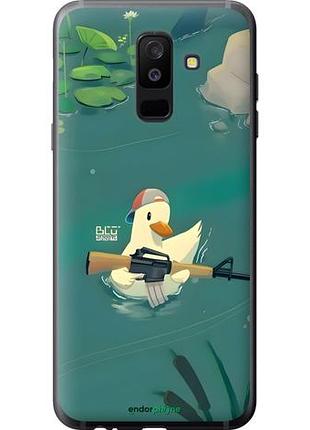 Чехол на samsung galaxy a6 plus 2018 уточка с автоматом самсунг а6 плюс 2018