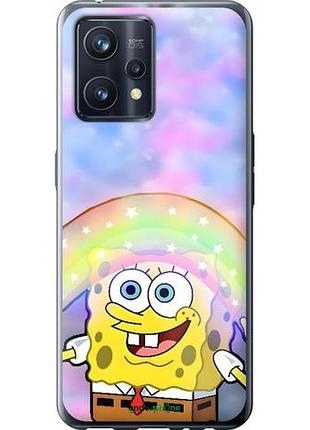 Чехол на realme 9 спанч боб, sponge bob риалми 9