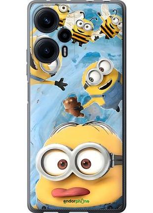 Чехол на xiaomi poco f5 миньоны сяоми поко ф5