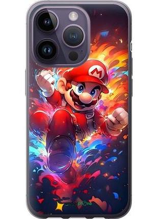 Чехол на iphone 14 pro супер марио