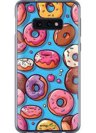 Чехол на samsung galaxy s10e пончики самсунг с10e