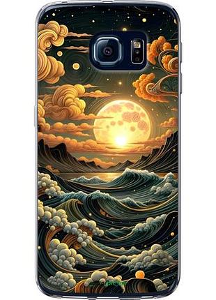 Чехол на samsung galaxy s6 edge g925f арт волны самсунг с6 эдж г925ф