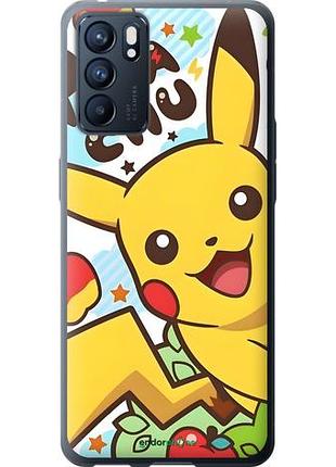 Чехол на oppo reno6 5g пикачу 2 оппо рено6 5г2