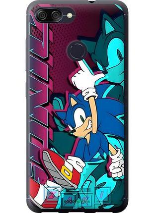 Чехол на asus zenfone max plus m1 zb570tl соник sonic асус зенфон макс плюс м1 зетб570тл