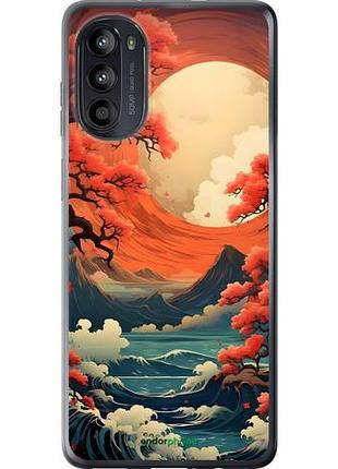 Чехол на motorola moto g52 природа японии моторола мото г52