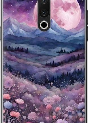 Чехол на meizu 15 plus ночь луна арт мейзу 15 плюс