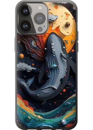 Чехол на iphone 13 pro max кит в космосе айфон 13 про макс