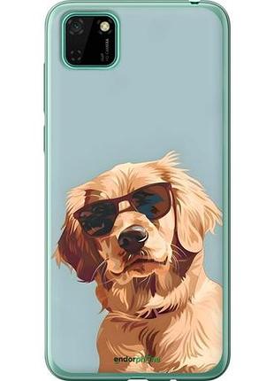 Чохол на huawei y5p пес в окулярах