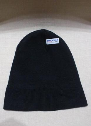 Шапка зимняя мужская акриловая черная шапка зимова чоловіча чорна mk dons fc7 фото