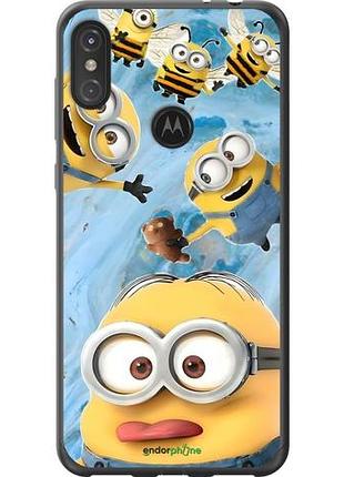 Чехол на motorola one power миньоны моторола ван повер