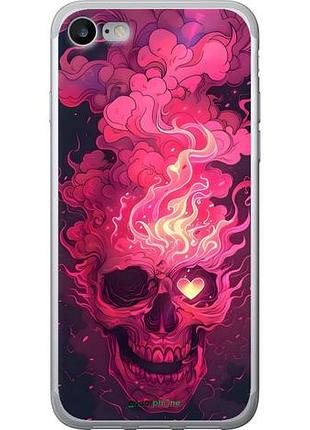 Чехол на iphone 7 череп арт
