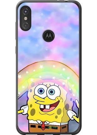 Чехол на motorola one power спанч боб, sponge bob моторола ван повер