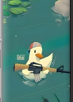 Чехол на sony xperia m5 e5633 уточка с автоматом сони эксперия м5 е5633