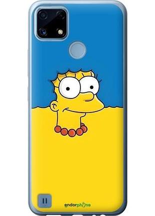 Чехол на realme c21 мардж флаг украины риалми с21