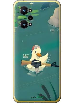 Чехол на realme gt neo 3t уточка с автоматом риалми гт нeo 3т