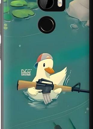 Чехол на htc one x10 уточка с автоматом хтс ван х10