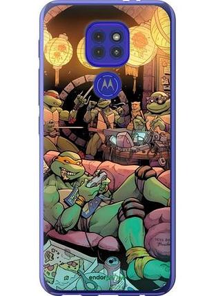 Чехол на motorola g9 play черепашки нинзя моторола г9 плей