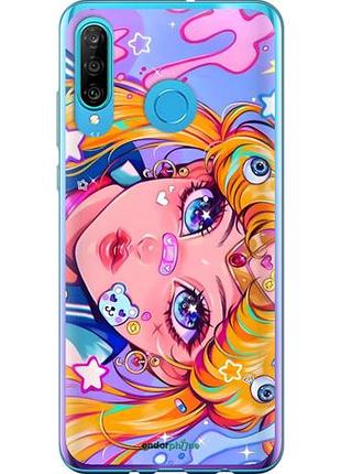 Чехол на huawei p30 lite сейлор мун 4 хуавей п30 лайт