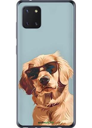 Чохол на samsung galaxy note 10 lite пес в окулярах