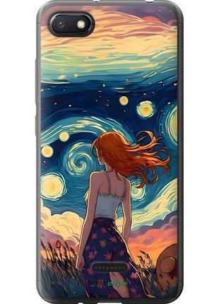 Чохол на xiaomi redmi 6a дівчина арт