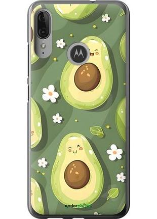 Чехол на motorola moto e6 plus авокадо моторола мото е6 плюс