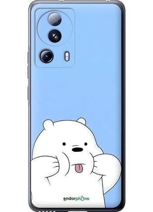 Чехол на xiaomi 13 lite милый мишка сяоми 13 лайт