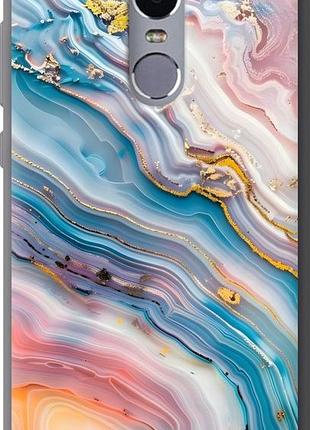 Чехол на xiaomi redmi note 4 мрамор красивый сяоми редми ноут 4