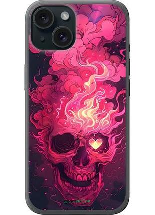 Чохол на iphone 15 череп арт