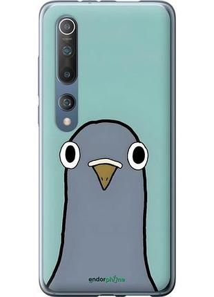 Чехол на xiaomi mi 10 голубь