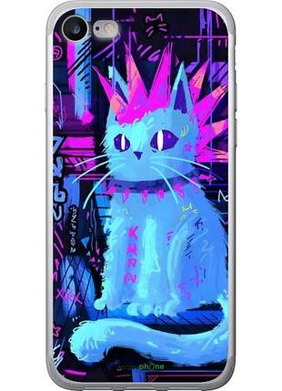 Чехол на iphone se 2022 кот панк айфон се 2022