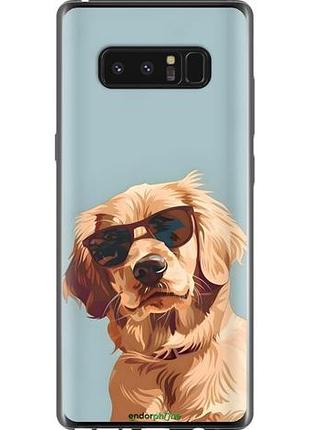 Чехол на samsung galaxy note 8 пес в очках самсунг ноут 8