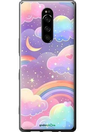 Чехол на sony xperia xz4 облака и радуга сони эксперия хзет4