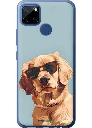Чехол на realme c12 пес в очках риалми с12