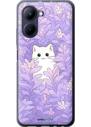 Чехол на realme c33 котик в цветах риалми с33