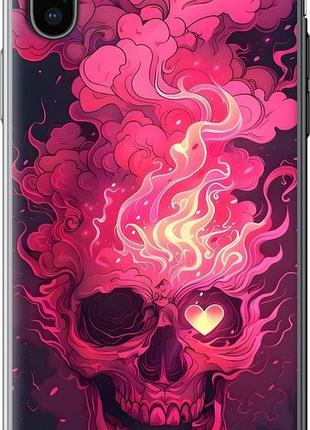 Чехол на iphone x череп арт айфон х