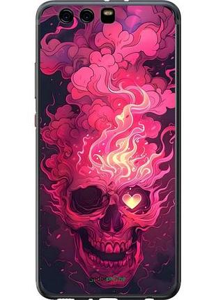 Чехол на huawei p10 plus череп арт хуавей п10 плюс