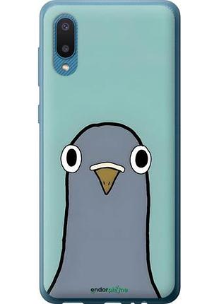 Чехол на samsung galaxy a02 a022g голубь самсунг а02 а022г