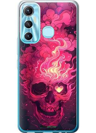 Чехол на infinix hot 11 череп арт инфикс хот 11