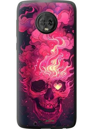 Чехол на motorola moto g6 череп арт моторола мото г6