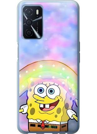 Чехол на oppo a16 спанч боб, sponge bob оппо а16