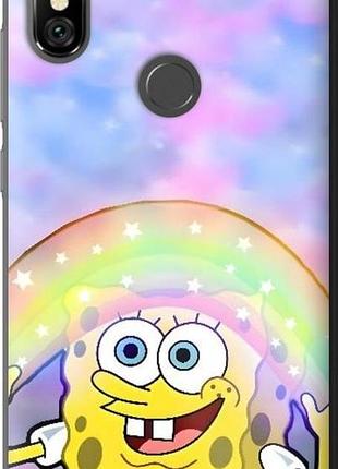 Чехол на xiaomi redmi note 6 pro спанч боб, sponge bob сяоми редми ноут 6 про