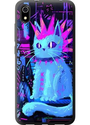 Чехол на xiaomi redmi 7a кот панк сяоми редми 7а
