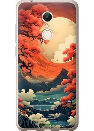 Чехол на xiaomi redmi 5 природа японии сяоми редми 5