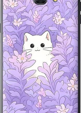 Чехол на samsung galaxy c9 pro котик в цветах самсунг с9 про