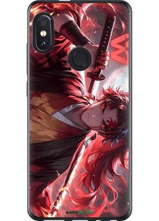 Чехол на xiaomi redmi note 5 аниме самурай сяоми редми ноут 5