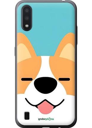 Чехол на samsung galaxy a01 a015f забавный корги самсунг а01 а015ф