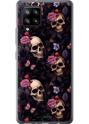 Чохол на samsung galaxy a42 a426b черепа та троянди
