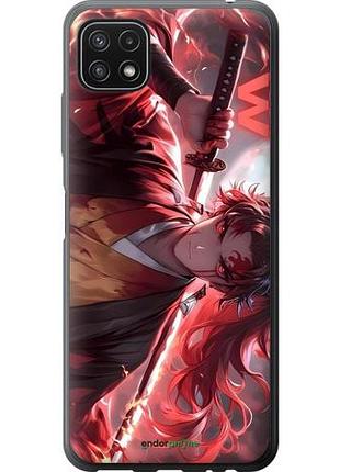 Чехол на samsung galaxy a22 5g a226b аниме самурай самсунг а22 5г а226б