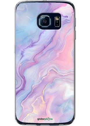 Чехол на samsung galaxy s6 edge g925f нежный мрамор самсунг с6 эдж г925ф