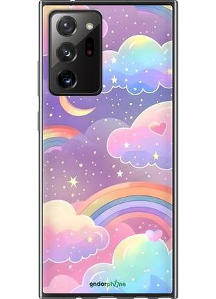 Чехол на samsung galaxy note 20 ultra облака и радуга самсунг ноут 20 ультра